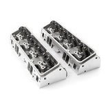 PROCOMP SBC 205/64CC COMPLETE ALUMINUM HEADS WITH STUDS & GUIDE PLATES