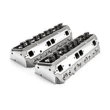 PROCOMP SBC 205/64CC COMPLETE ALUMINUM HEADS WITH STUDS & GUIDE PLATES